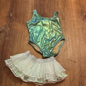 Worn ONCE! Shade critters bathingsuit with tutu. 12-18 months
